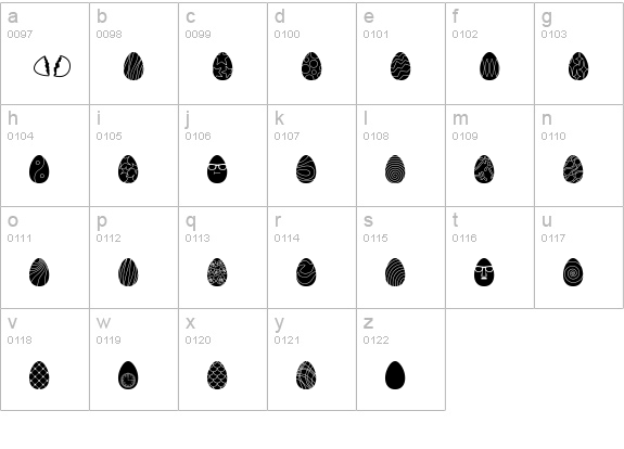 Egg Hunt BTN lowercase a-z preview