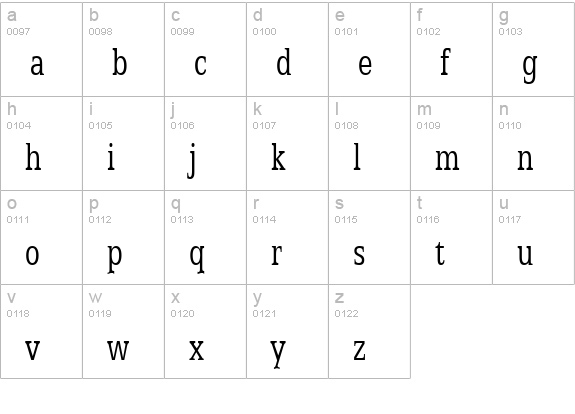 Eggo Thin Normal lowercase a-z preview