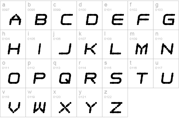 Ego trip Fat Skew lowercase a-z preview