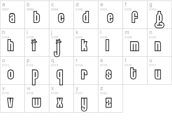 Eight Track program 3 lowercase a-z preview