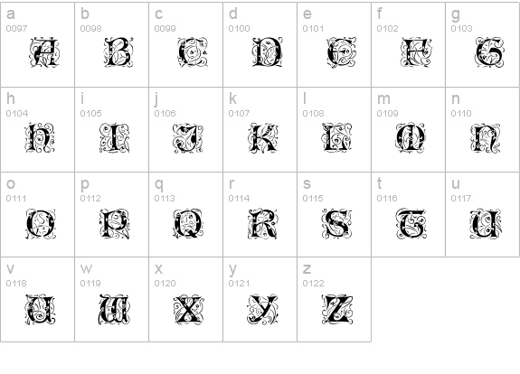 EileenCaps-Black Regular lowercase a-z preview