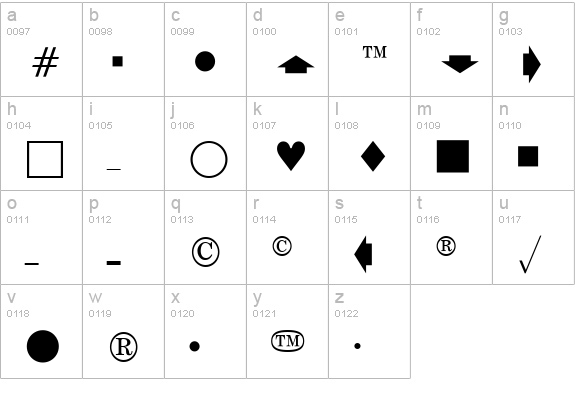 Eisago News SSi lowercase a-z preview