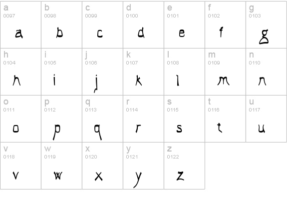 El Abogado Loco lowercase a-z preview