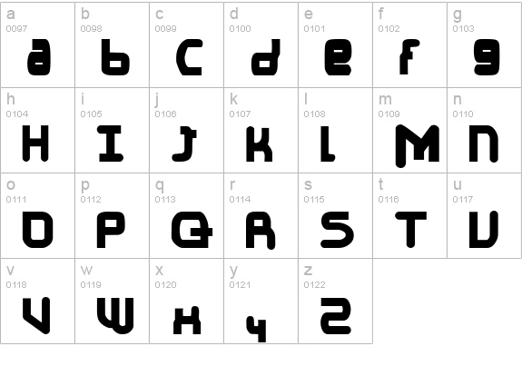 el Jay mixmix Bold lowercase a-z preview