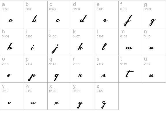 El Ranchero lowercase a-z preview