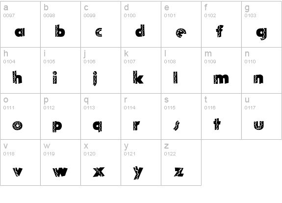 El Rio Lobo lowercase a-z preview