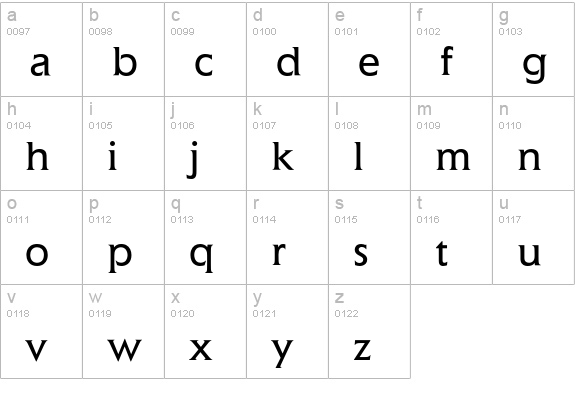 Elan* Book lowercase a-z preview