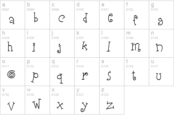 Elastic Wrath lowercase a-z preview