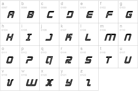 Election Day Bold Italic lowercase a-z preview