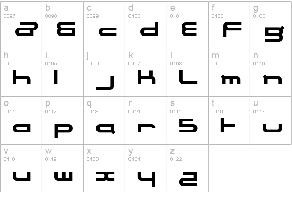 electrance lowercase a-z preview