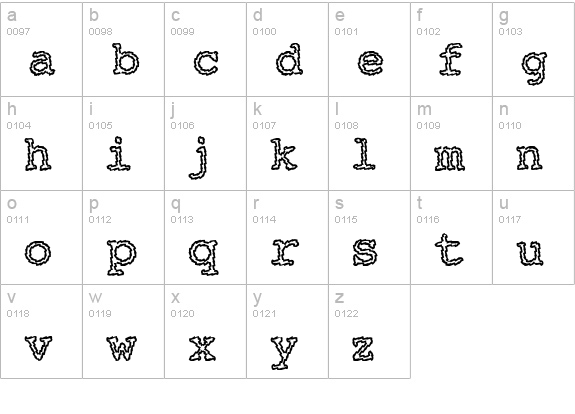 Electric Hermes AOE Charge lowercase a-z preview