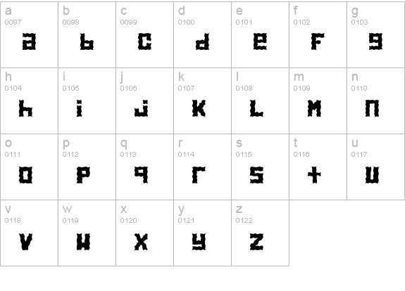 Electrolite lowercase a-z preview