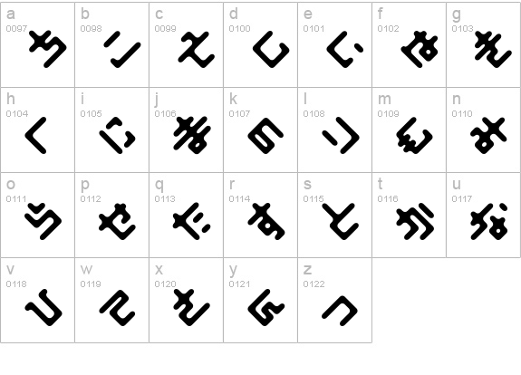 Elekitel lowercase a-z preview