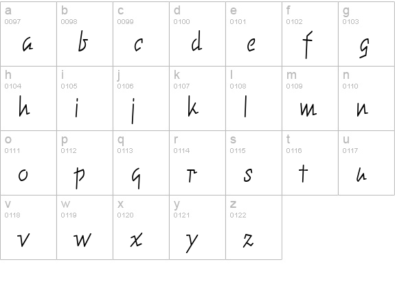 ElektrixLightLining Regular lowercase a-z preview