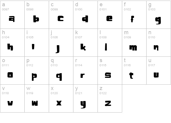 ElHombre lowercase a-z preview