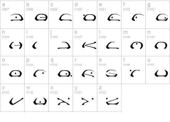 ELKATRONIC lowercase a-z preview