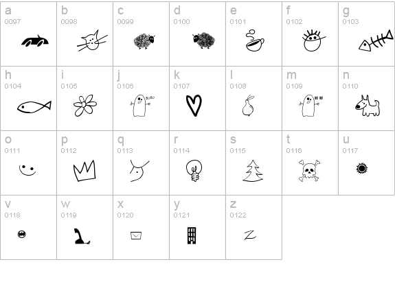 Eller lowercase a-z preview