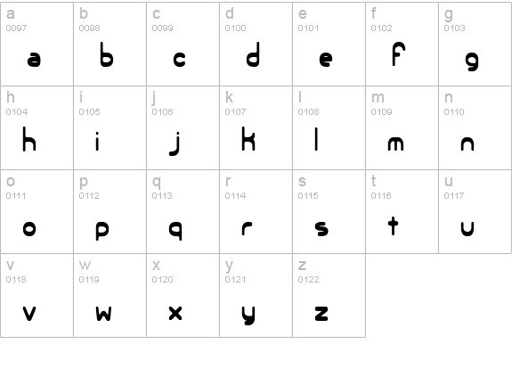 Elsewhere -BRK- lowercase a-z preview