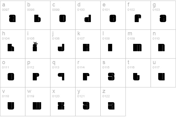 Elvis lowercase a-z preview