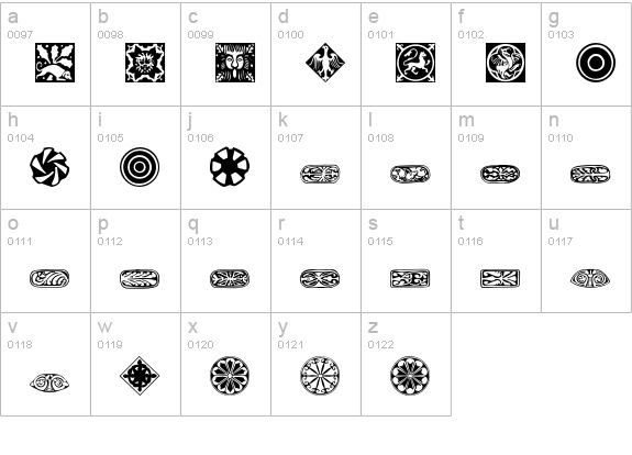 Emblem lowercase a-z preview
