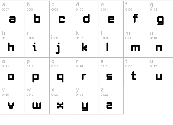 Enam ExtraBold lowercase a-z preview