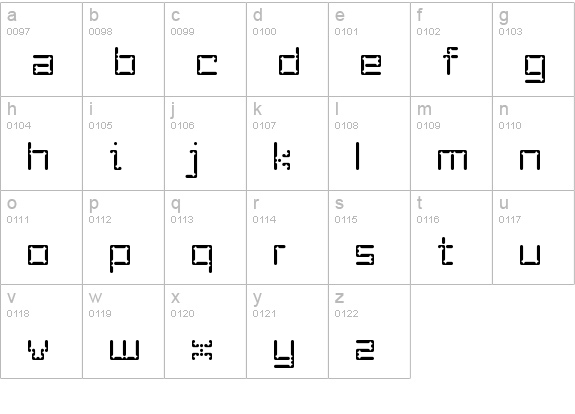 Enam Light lowercase a-z preview