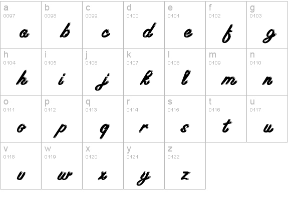Encino Wide Normal lowercase a-z preview