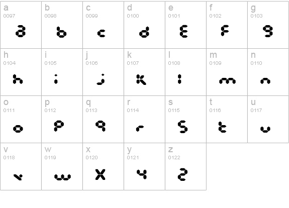 EndlessShowroom-Black lowercase a-z preview