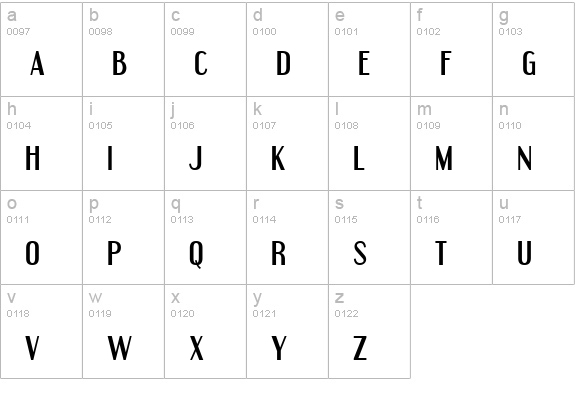 Engebrechtre lowercase a-z preview