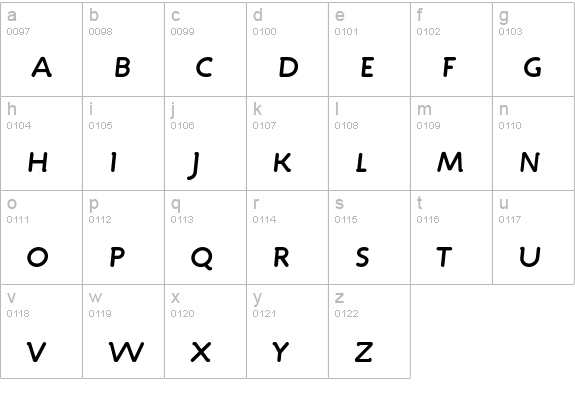 Engine-CapsItalic lowercase a-z preview