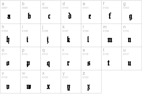 EnglishTowne-Normal Cn Bold lowercase a-z preview
