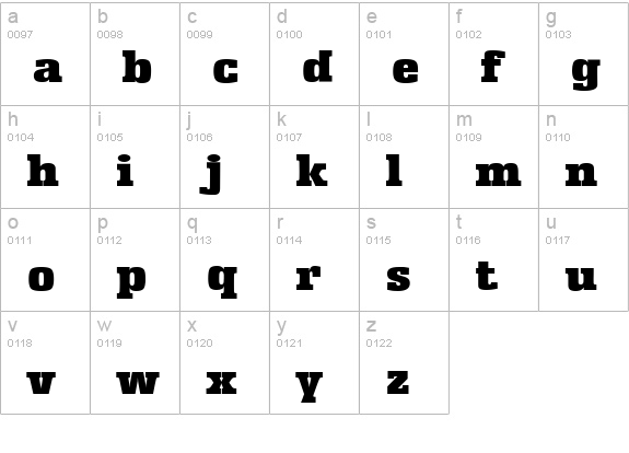 EnschedeSerial-Black-Regular lowercase a-z preview