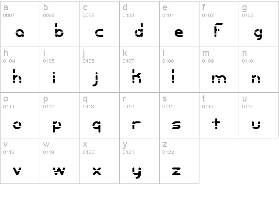 Entangled Layer A BRK lowercase a-z preview