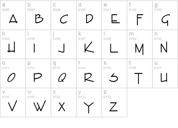 Entebbe-Regular lowercase a-z preview