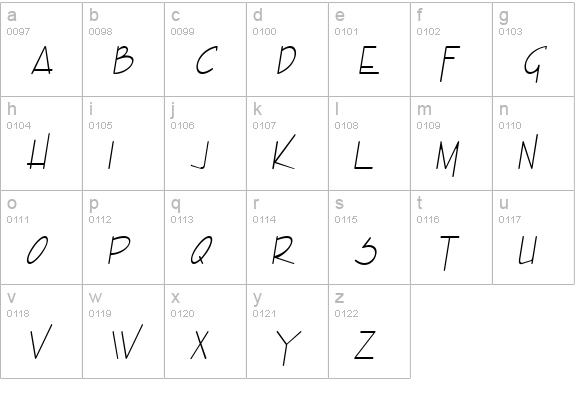 Enview Condensed Light Italic lowercase a-z preview