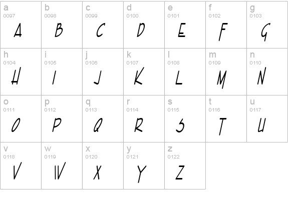 Enview Xtra Light BoldItalic lowercase a-z preview