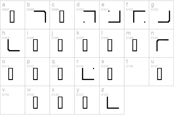 EOPframekid lowercase a-z preview