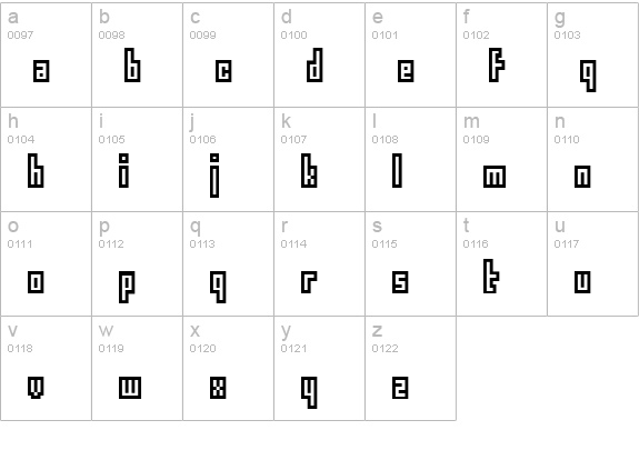 epimodemic lowercase a-z preview