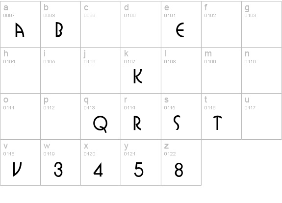 Epiphon lowercase a-z preview