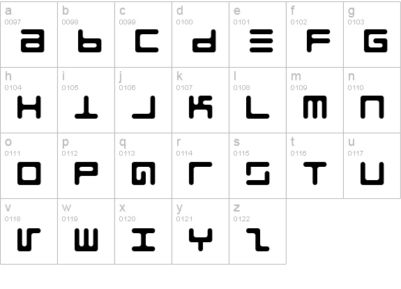 Epps Evans Round lowercase a-z preview