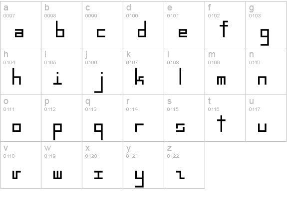 EppsText lowercase a-z preview