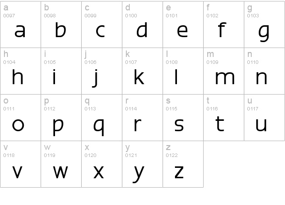 Epsy Sans lowercase a-z preview
