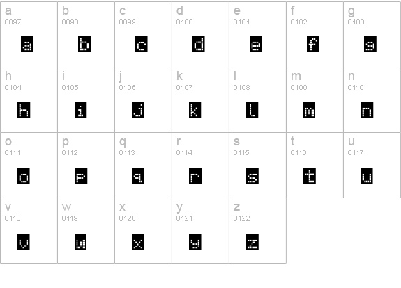 Erbos Draco 1st NBP Regular lowercase a-z preview