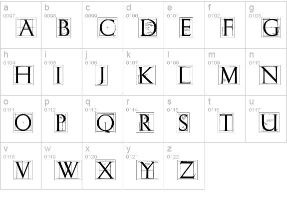ErikGCapsSkInvers lowercase a-z preview