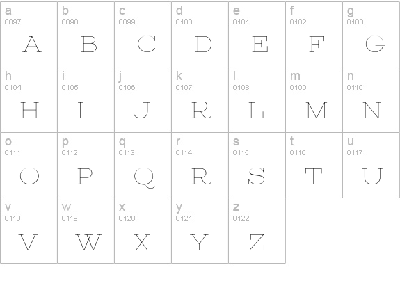 Erotica Capitals Small lowercase a-z preview