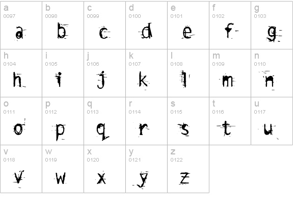 EscalidoStreak lowercase a-z preview