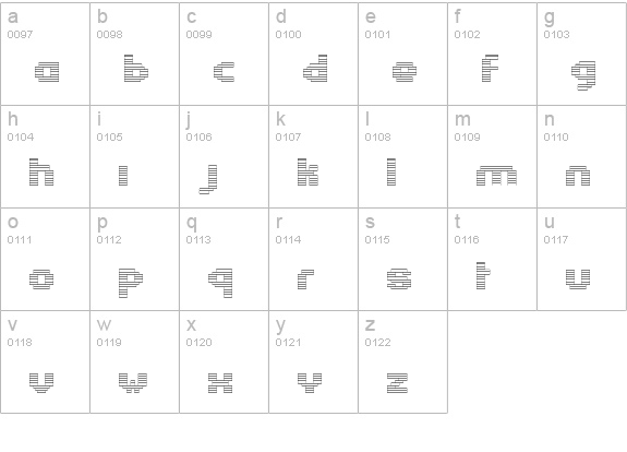 Estrogen-Pill lowercase a-z preview