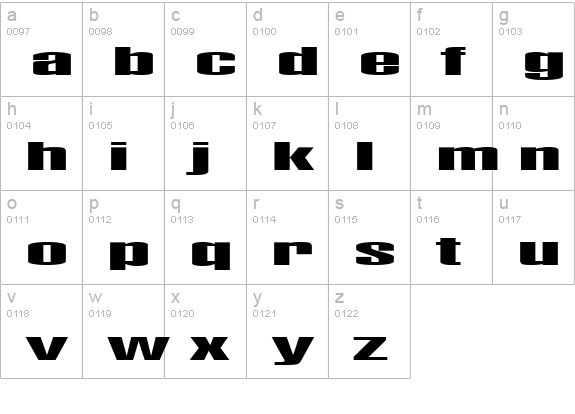 Euratom lowercase a-z preview