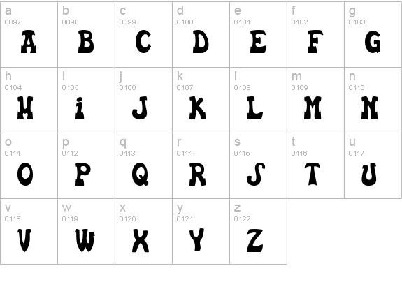 Euskal Font Normal lowercase a-z preview