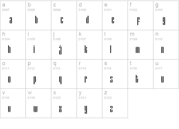 Eveagita Luxury lowercase a-z preview
